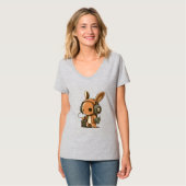 Melodic Bunny: Een muzikale reis T-shirt (Voorkant volledig)