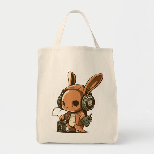 Melodic Bunny: Een muzikale reis Tote Bag (Voorkant)
