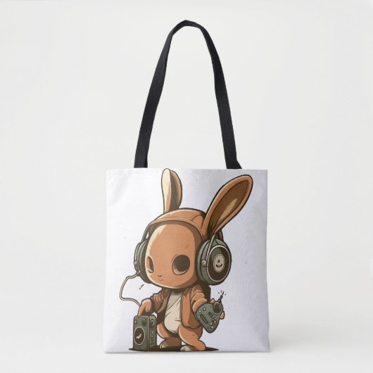 Melodic Bunny: Een muzikale reis Tote Bag (Voorkant)