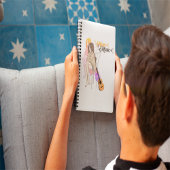 Melodic Daydream" Aesthetic Notebook: Anime Girl w Notitieboek