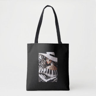 Melodic Embrace: Music & Love Canvas tas