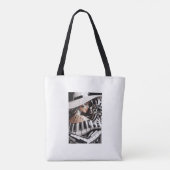 Melodic Embrace: Music & Love Canvas tas (Achterkant)