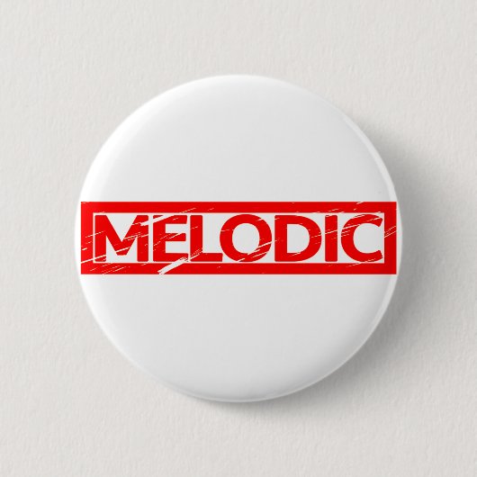 Melodic Stamp Ronde Button 5,7 Cm (Voorkant)