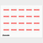Melodic Stamp Ronde Sticker (Vel)