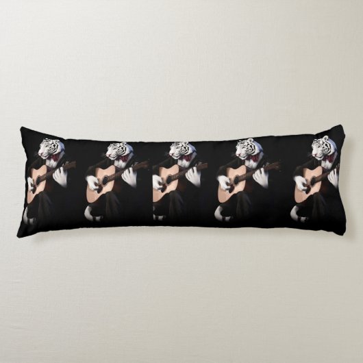 Melodic Tiger – Cozy Body Pillow Design Lichaamskussen (Voorkant)