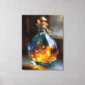 Melodie in een fles - Glowing Musical Essence Art Canvas Afdruk (Voorkant)