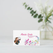 Melodie in een Kaart Visitekaartje (Staand voorkant)