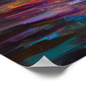 Melodie in licht - Expressieve viool Hedendaags Poster (Hoek)