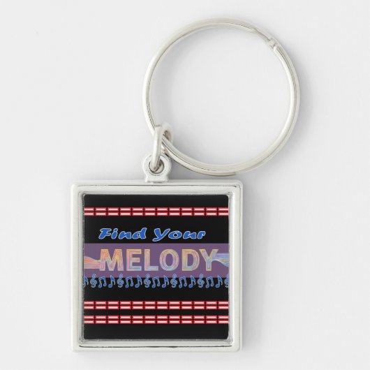 melodie T-shirt Sleutelhanger (Voorkant)