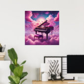 Melodie tussen roze wolken poster (Thuiskantoor)