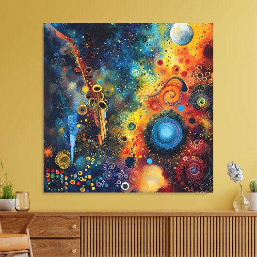 Melodie van de bollen canvas afdruk (Insitu (Woonkamer))