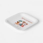 Melodie van de Dancing Dead, op maat Papieren Bordje (Gebogen)