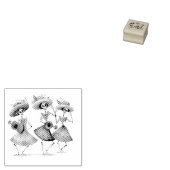 Melodie van de Dancing Dead, op maat Rubberstempel (Gestempeld)