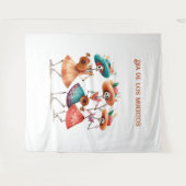 Melodie van de Dancing Dead, op maat Wandkleed (Voorkant (horizontaal))