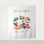 Melodie van de Dancing Dead, op maat Wandkleed (Voorkant)