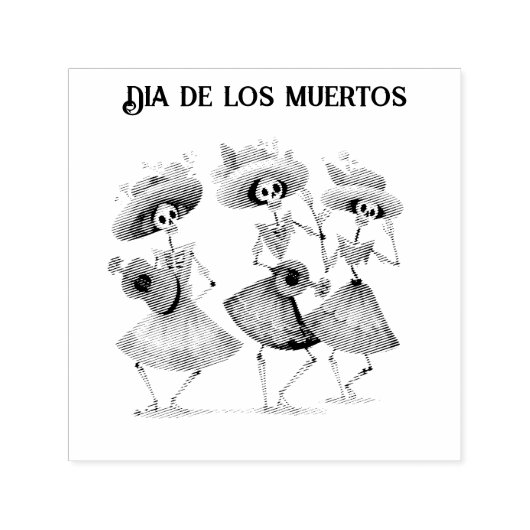 Melodie van de Dancing Dead, op maat Zelfinktende Stempel (Design)