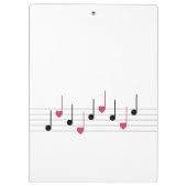 Melodie van de liefde (lineair) klembord (Achterkant)