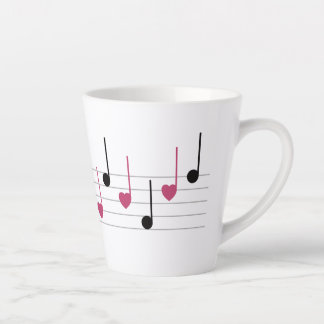 Melodie van de liefde (lineair) latte mok