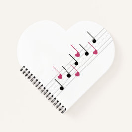 Melodie van de liefde (lineair) notitieboek