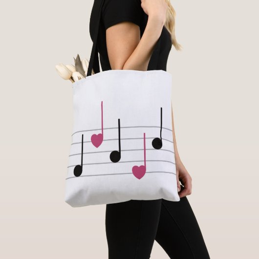 Melodie van de liefde (lineair) tote bag (Dichtbij)