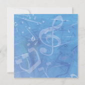 MELODIE van de TORAH Bar Bat Mitzvah Invitatio_BLA Kaart (Achterkant)