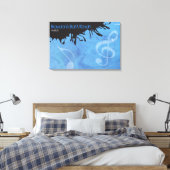 MELODIE van de TORAH Bar Mitzvah Inlogbord Canvas Afdruk (Insitu (Slaapkamer))