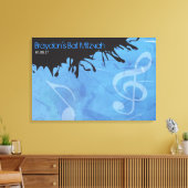 MELODIE van de TORAH Bar Mitzvah Inlogbord Canvas Afdruk (Insitu (Woonkamer))