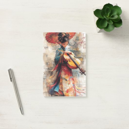 Melodie van de traditie: de harmonie van kunst en post-it® notes (Kantoor)