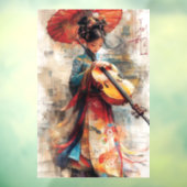 Melodie van de traditie: de harmonie van kunst en raamsticker (Vel 3)