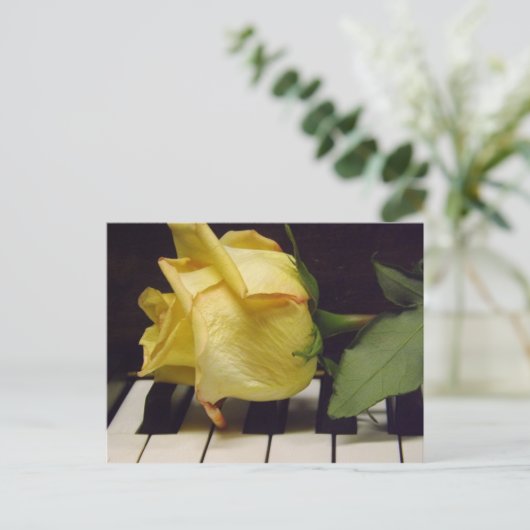 Melodie van een Roos Briefkaart (Staand voorkant)