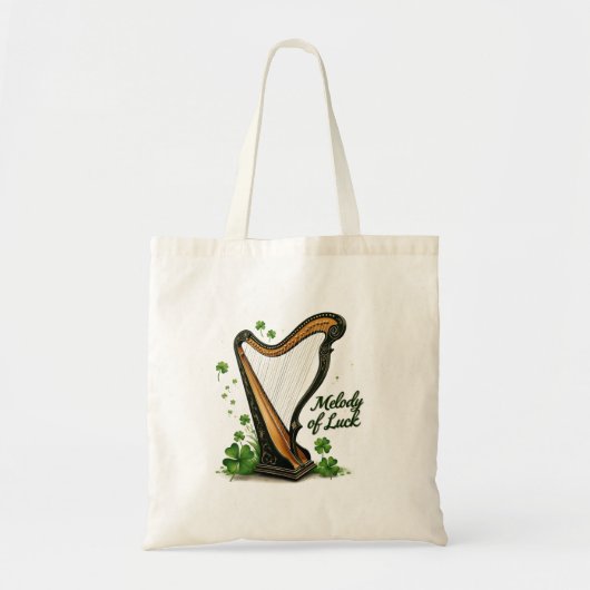 Melodie van Geluk Harp Tote Bag (Voorkant)