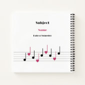  melodie van liefde (Fusion) Notitieboek (Achterkant)