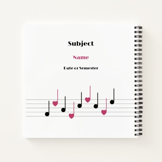  melodie van liefde (Fusion) Notitieboek (Achterkant)