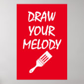Melodieborstel Poster (Voorkant)