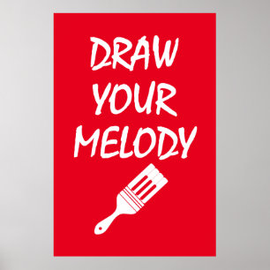 Melodieborstel Poster