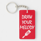 Melodieborstel Sleutelhanger (Voorkant)
