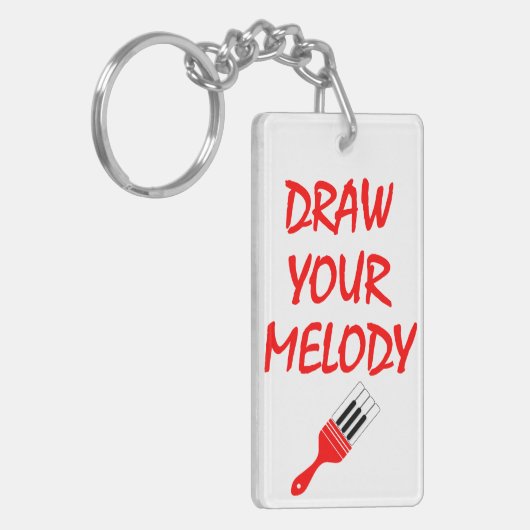 Melodieborstel Sleutelhanger (Voorkant Links)