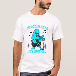 Melodieën eco de emoties van het leven t-shirt