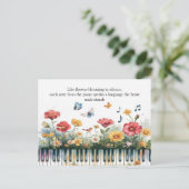Melodieën in bloei briefkaart (Staand voorkant)