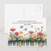 Melodieën in bloei briefkaart (Voorkant / Achterkant)