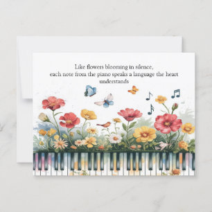 Melodieën in bloei briefkaart