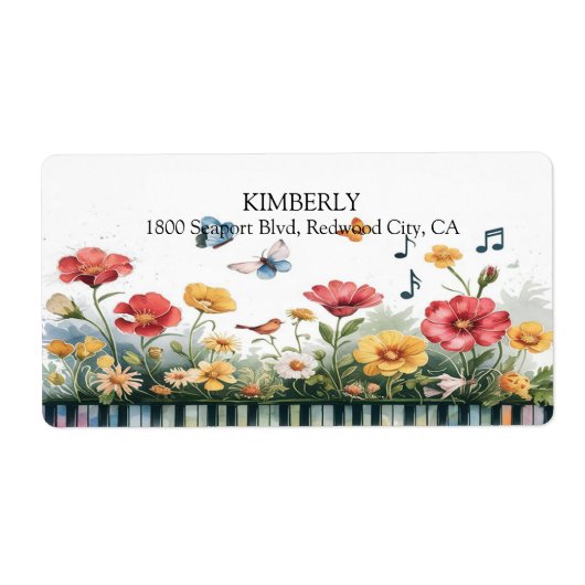 Melodieën in bloei etiket (Voorkant)