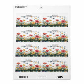 Melodieën in bloei etiket (Full Sheet)