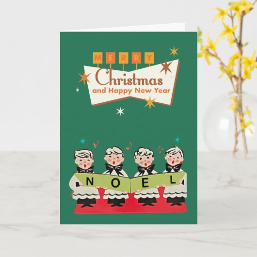 Melodieën uit het midden van de eeuw: Christmas NO Kaart (Gele Bloem)