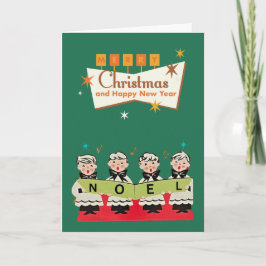 Melodieën uit het midden van de eeuw: Christmas NO Kaart