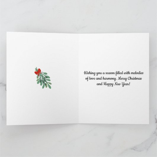 Melodieën uit het midden van de eeuw: Noel Christm Kaart (Binnen)