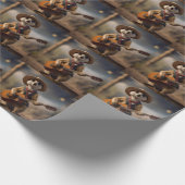 Melodieën van de Savanna A Meerkat Gitaar Serenade Cadeaupapier (Hoek)