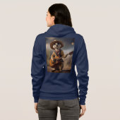 Melodieën van de savanne: Meerkat Guitar Serenade, Hoodie (Achterkant volledig)