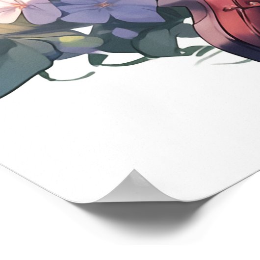 Melodieën van de tuin: Sereniteit te midden van de Poster (Hoek)