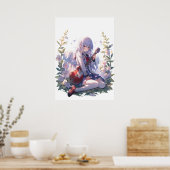 Melodieën van de tuin: Sereniteit te midden van de Poster (Keuken)